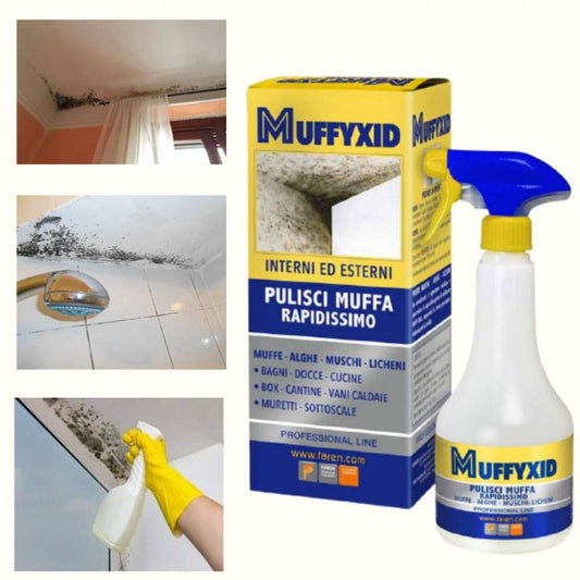 Mufficida spray Faren “Muffyxid” elimina muffe, muschi e alghe 500 ml