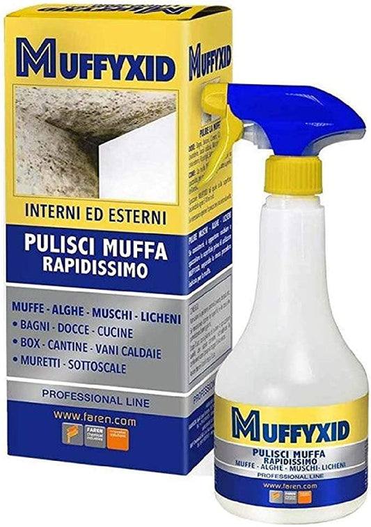 Mufficida spray Faren “Muffyxid” elimina muffe, muschi e alghe 500 ml