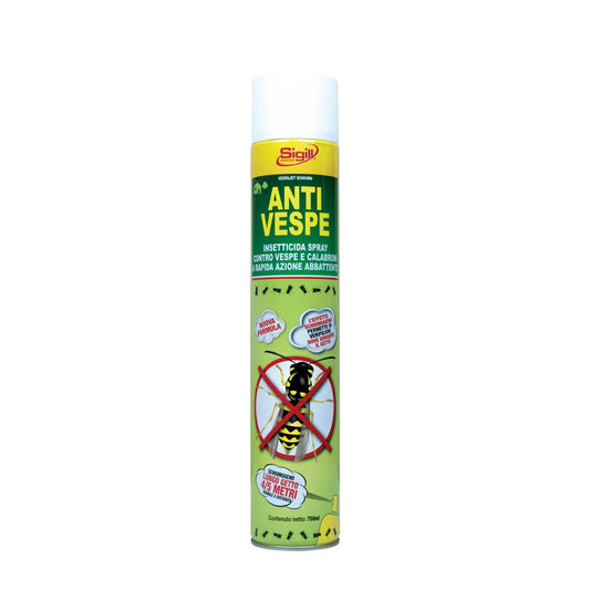 Insetticida Aerosol schiumogeno/spray per vespe e calabroni, Anti Vespe Sigill 750 ml.